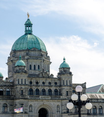 Obraz premium View of parliament building of British Columbia
