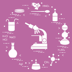 Chemistry scientific, education elements.