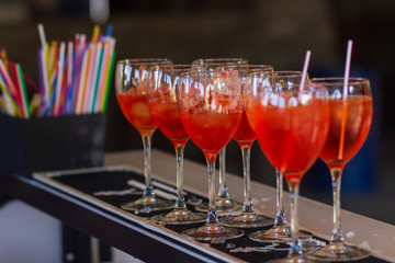Aperol spritz cocktail
