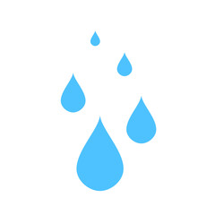 vector water drops illustration, nature icon - water raindrops