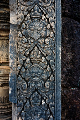 Sculptured at Cambodia ancient temple