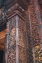 Sculptured at Cambodia ancient temple
