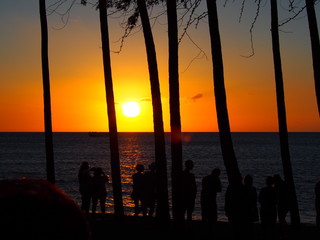 ビーチの夕景２