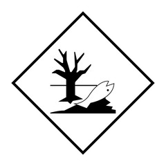 Environmental Hazard Symbol Sign Isolate On White Background,Vector Illustration EPS.10
