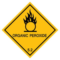 Organic Peroxide Symbol Sign Isolate On White Background,Vector Illustration EPS.10