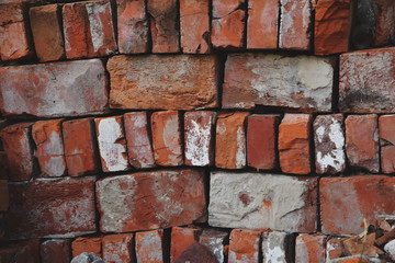 The photo shows a folded used brick.