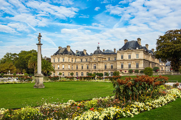 Blick auf den Luxemburggarten in Paris, Frankreich