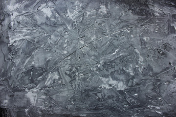 Gray concrete background with cracks
