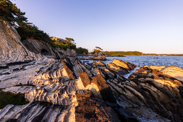 三浦半島の夕景・荒崎公園