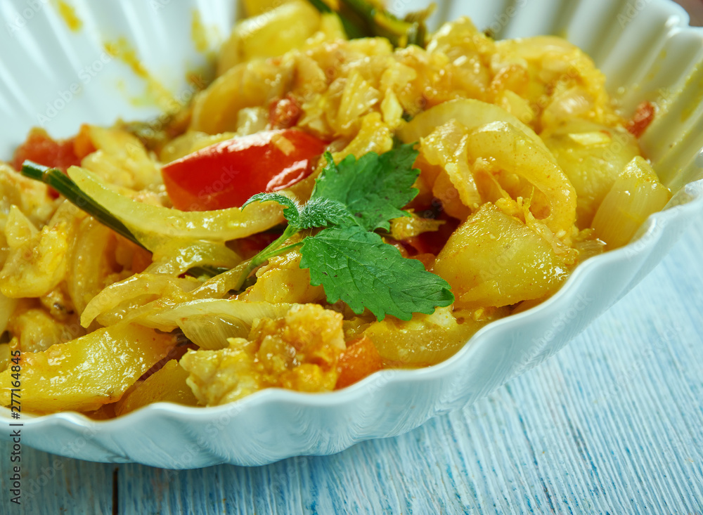 Canvas Prints Coconut Curry with Cod