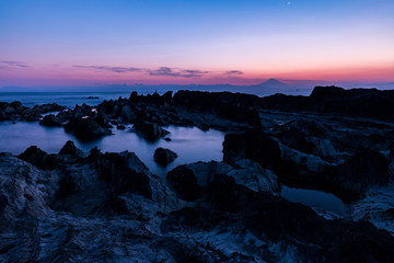 三浦半島の夕景・荒崎公園