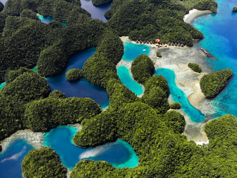 Aerial View - Sohoton Cove, Siargao - The Philippines