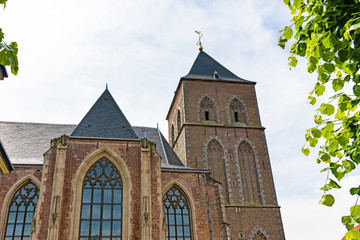 Fototapeta premium Church called Onze Lieve Vrouw Tenhemelopneming (or Buitenkerk) in Kampen, The Netherlands