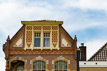 Fototapeta premium decorative gable house in Kampen, The Netherlands