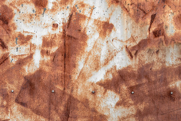 Rusty old metal as background. Abstract background from rusty metal plate.