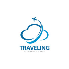 Travel logo vector icon template design 