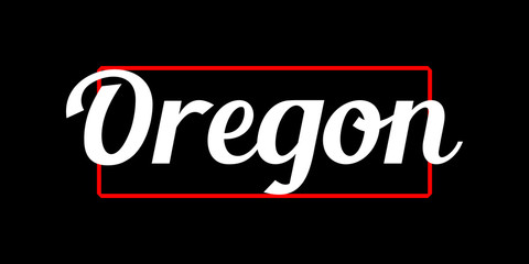 Oregon -  Vector illustration design for banner, t shirt graphics, fashion prints, slogan tees, stickers, cards, posters and other creative uses