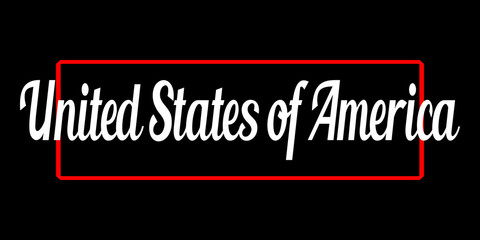 United States of America -  Vector illustration design for banner, t shirt graphics, fashion prints, slogan tees, stickers, cards, posters and other creative uses