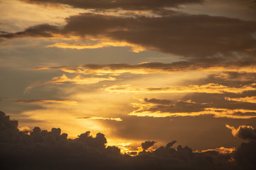 Amazing sunset sky for abstract background. Vivid colors.