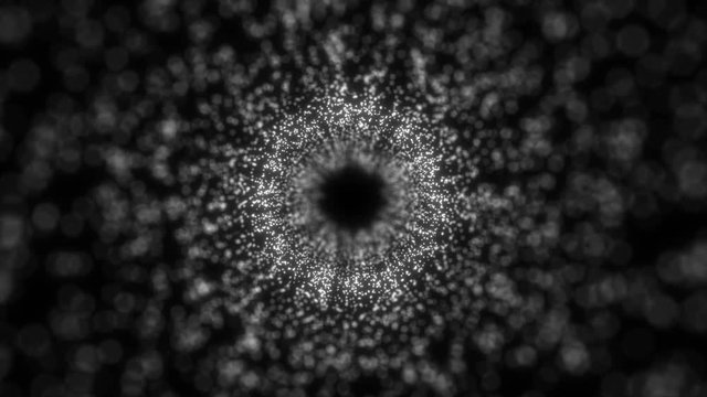 Galaxy cluster explosion power science fiction space. Space light particles. An animated background with particles.