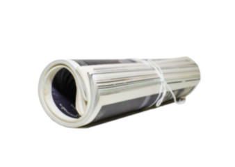 Magazine roll blurred on white background .