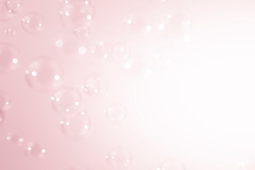 pink soap bubbles background.