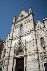 Duomo church  Facade in Naples Italy