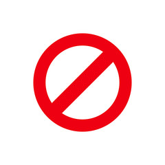 Obraz na płótnie Canvas Not Allowed icon. flat illustration of Not Allowed vector icon for web