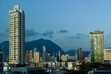 Fototapeta na wymiar Skyline Mong Kok Hong Kong
