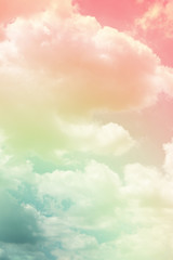 cloud background with a pastel colour