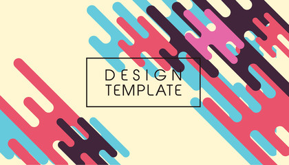 modern vibrant abstract memphis style background