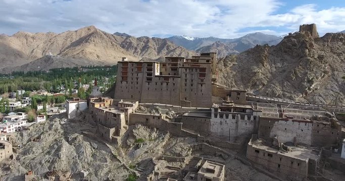 Leh Palace is a former royal palace overlooking the Ladakhi Himalayan town of Leh. A precursor to the Potala Palace in Lhasa, Tibet, the palace was built by King Sengge Namgyal in the 16th century.