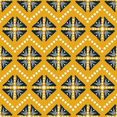 Tribal ethnic geometric shapes seamless vector pattern.