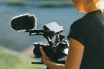 women videographer