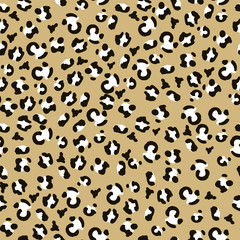 Seamless animalistic pattern. Leopard print. Simple vector illustration.Seamless animalistic pattern. Leopard print. Simple vector illustration