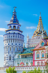 Obraz premium The embodiment of all Russian in the architecture of the Izmailovo Kremlin. Russia, Moscow.