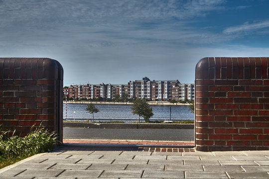 Blick zur S&uuml;dstadt &uuml;ber den Bontekai
