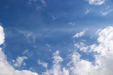 lots running in the sun clouds in the blue sky immediately after the rain, selective focus. clouds...