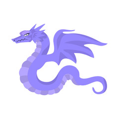 Obraz premium Isolated object of dragon and tail sign. Set of dragon and beast vector icon for stock.