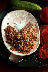 buckwheat porridge with vegetables