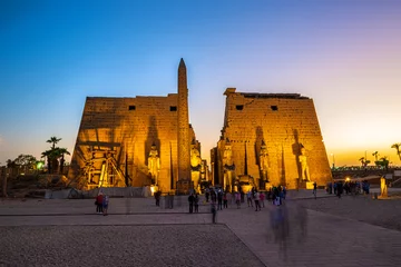 Foto op Plexiglas Luxor temple in Luxor © Givaga