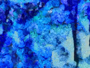 Original abstract painting at canvas. Mixed media pattern. Hand drawn art background.