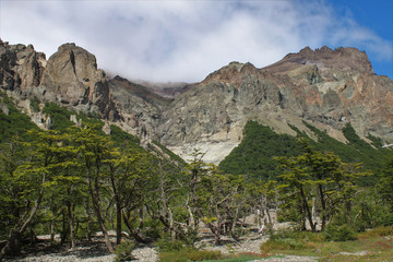 scenic mountain in the area of Cerreterra Austral, Patagonia, Chile