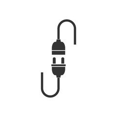 Plug Cable icon template black color editable. Plug Cable symbol vector sign isolated on white background. Simple logo vector illustration for graphic and web design.