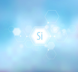 Silicon. Abstract composition