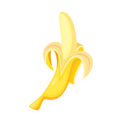 Vector design of banana and food icon. Set of banana and healthy stock symbol for web.