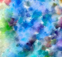 Fototapeta na wymiar Color splash background design of fractal paint and rich texture on the subject of imagination, creativity and art. Stock. Watercolor hand drawing. Good for wallpapers, posters, cards or invitations