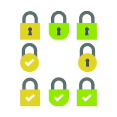 ssl certificate bar/ button with lock