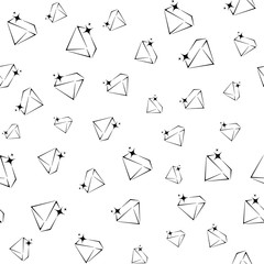 Vector pattern with diamonds. Seamless pattern can be used for pattern fills, web,surface textures and fabrics.