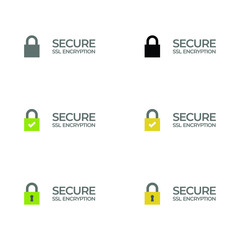 ssl certificate bar/ button with lock